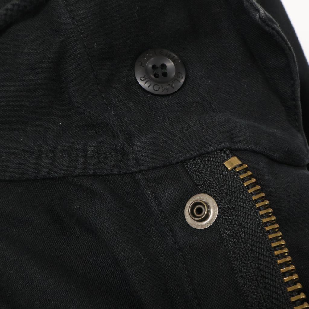 HYSTERIC GLAMOUR FERGADELIC METAL PRINTED LUXURY LEAF MODS COAT coat FREE blackUsed