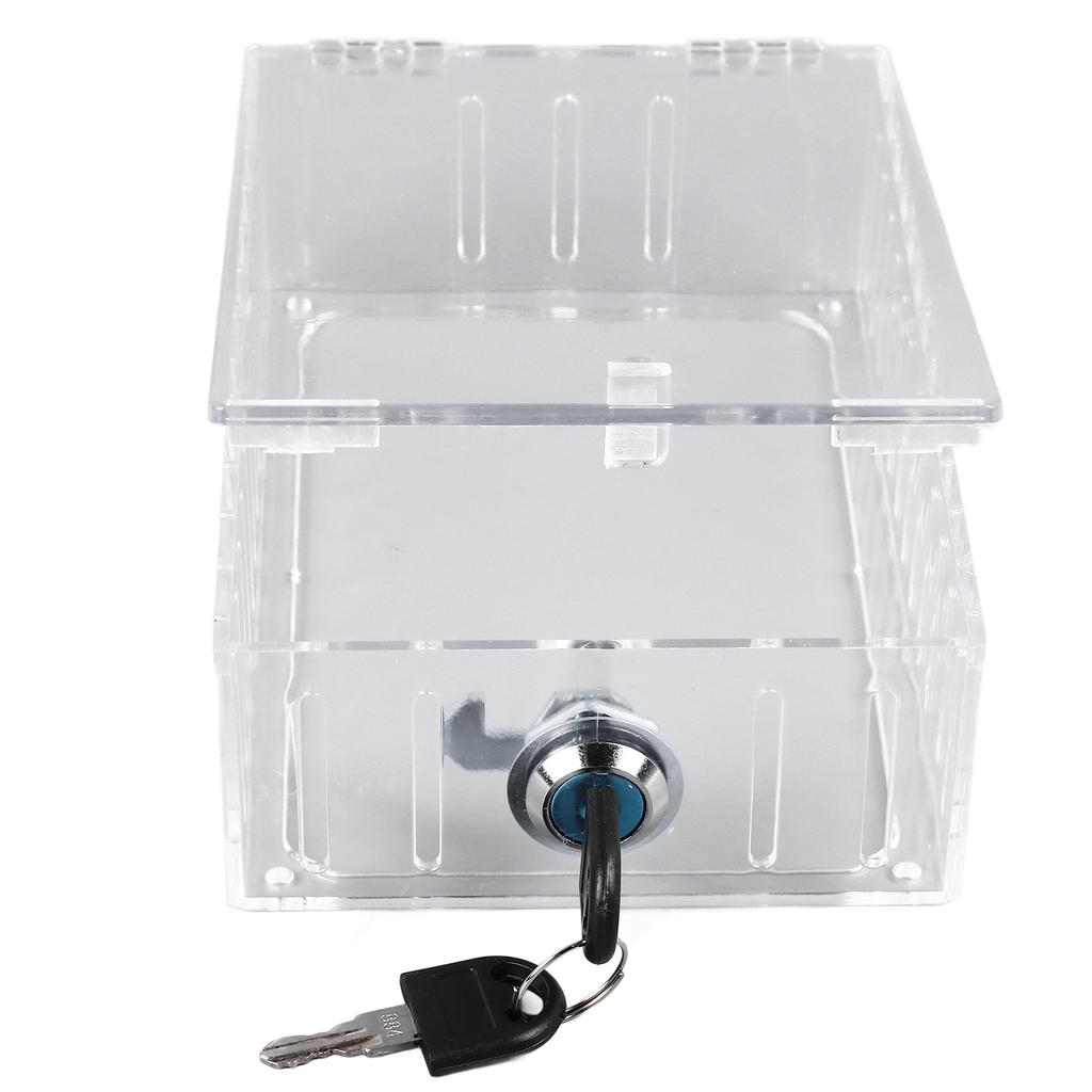 Thermostat Cover with Key Easy To Install Transparent Universal Thermostat Lock Box for Thermostat On Wall