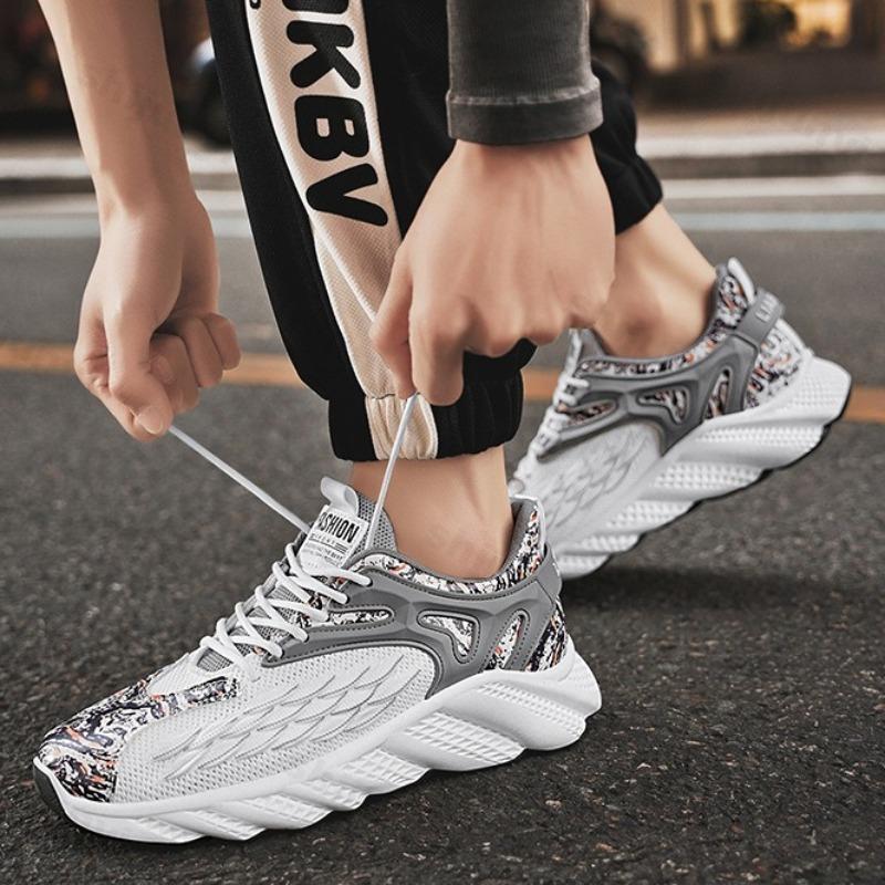2026 Summer New Men's Fashi Trend Casual Sports Shoes Mesh Breathable Comfortable Thick Soled Shoes Low Top Platform sneakers