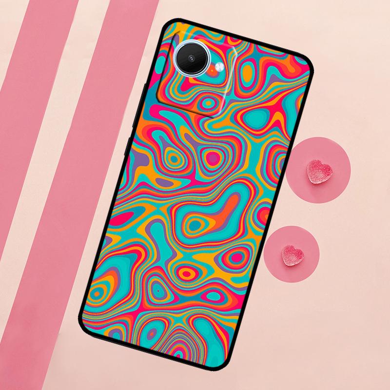 Vintage Ornament For Realme C67 C75 C63 C61 C71 C55 C51 C65 C53 10 11 12 13 14 15 Pro Plus GT6 GT7 Pro Case