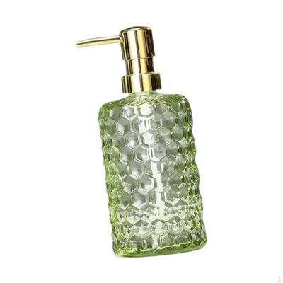Glas Pump Seifenspender Duschgel 500ml Robuste Mehrzweck Lotion Flasche Hand für
