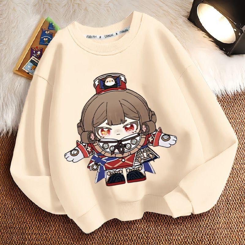 Children's Fashion Egg Boy Party Law Enforcement Judge Round-neck Hoodie Spring and Autumn Boys' and Girls' Long-sleeved Loose Coat