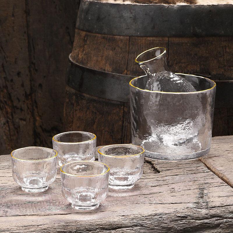 Retro Chinese Glass Sake Set