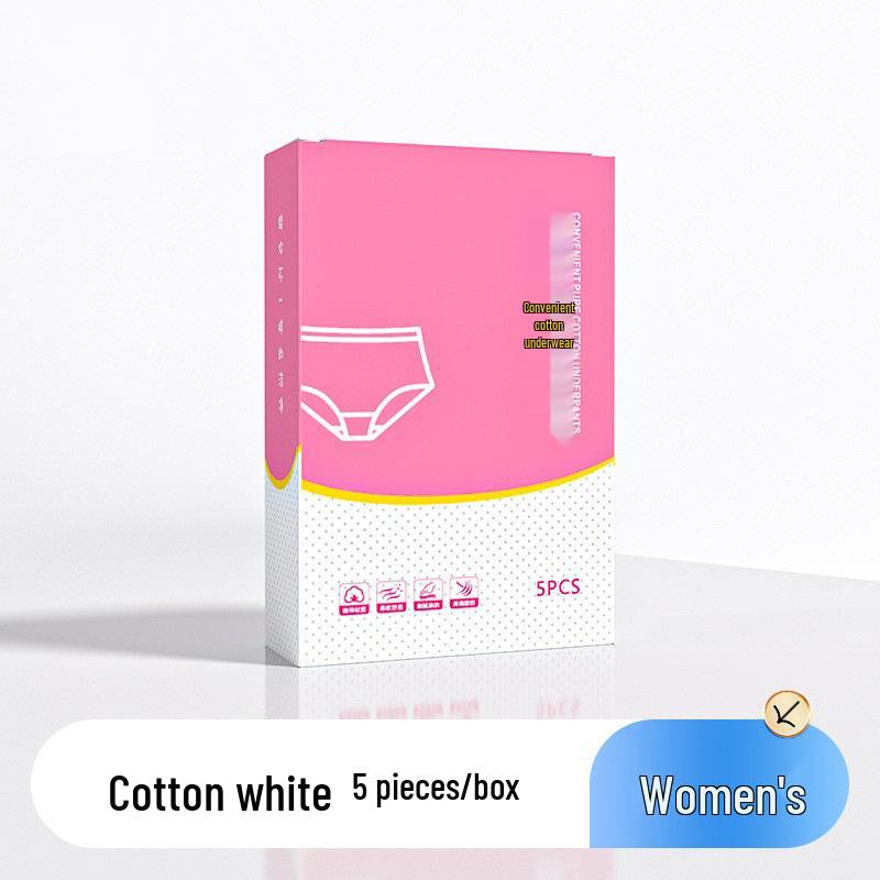 Supermarkt Herren- & Damen Einweg-Baumwollunterwäsche, einzeln verpackt, steril, Übergröße, reisefreundliche Slips.