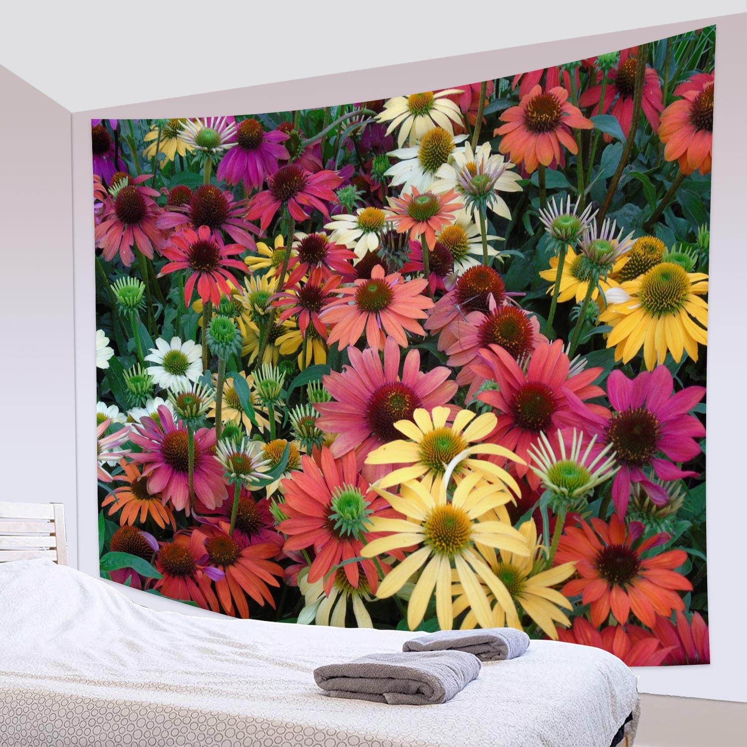 

Домашний декор гобелен пейзаж волна гобелен потолок домашний декор тропическое дерево пляж настенный гобелен закат морской гобелен 150x130cm