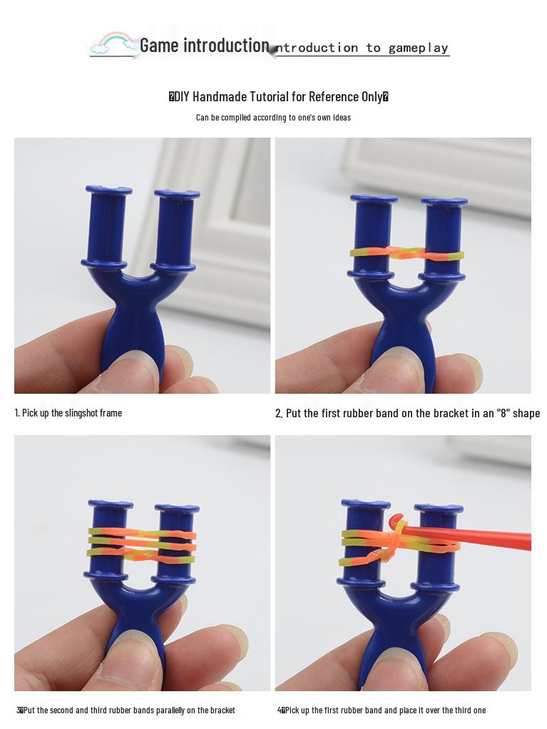 Rainbow Rubber Band Weaving Kit - DIY Educational Toy for Kids