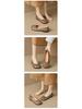 Weiwei Girl Women's Retro Square Toe Slip-On Flats with Soft Sole