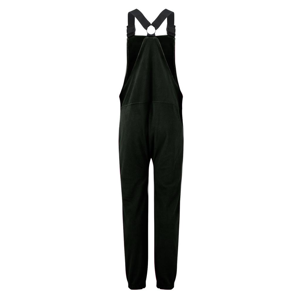 Dame fleece overalls i ett stykke Jumpsuits Justerbare selestropper Varm vinter Fuzzy skibukser