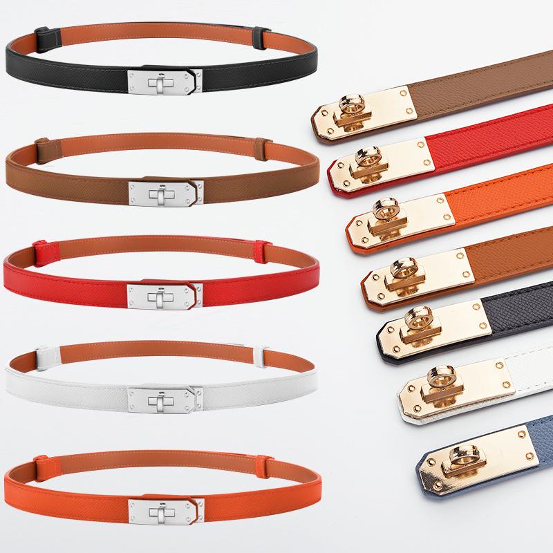 Eleganter Damen Gürtel mit verstellbarer Legierungsschnalle - Modischer Leder Taillengürtel & Kleideraccessoire