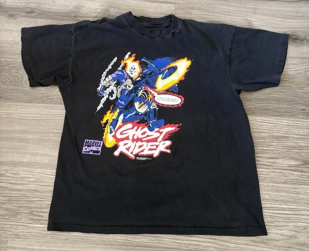 Футболка Ghost Rider 1993 Marvel Размеры S-5XL Репринт Унисекс XXL