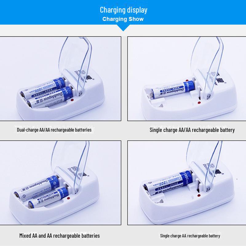 7-in-1 Akkuladegerät mit 2, 3, 4, 5, 6, 8 Ladeschächten