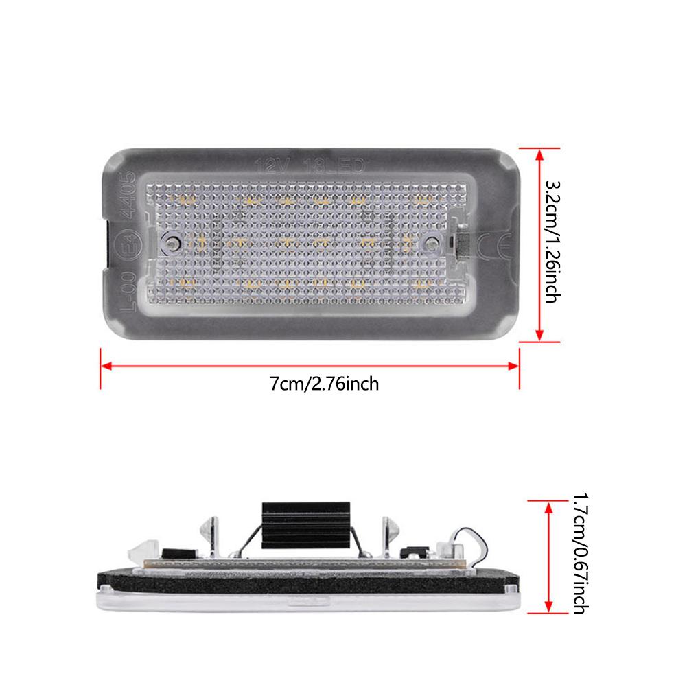 For Fiat 500 Abarth 500C 2007-2016 1/2Pcs Car LED License Plate Light Replacement License Plate Lamp Canbus Error-Free Bulbs