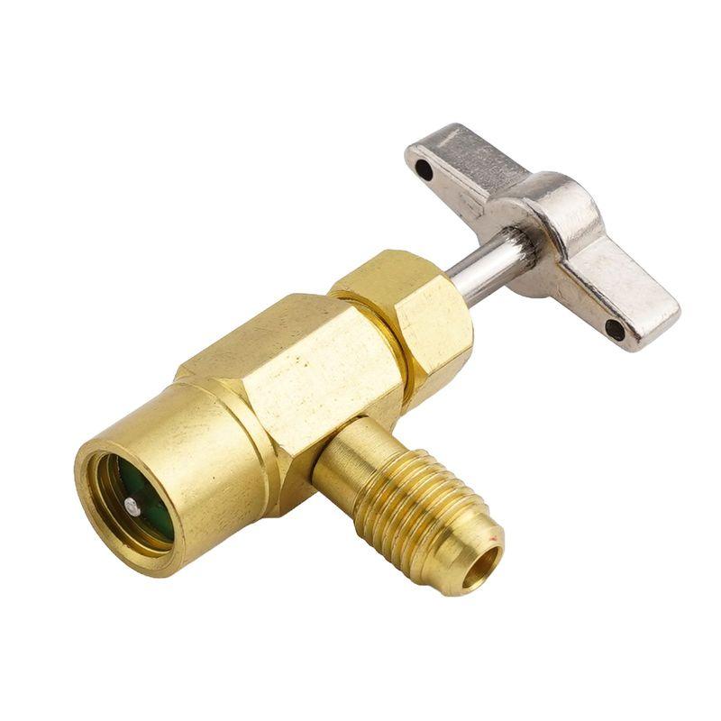 1x Self-Sealing for r1234yf CAN 2x Adapters Car AC Self-Sealing A/C Can Tap Tapper Adapter Dispensing Valve ADAPTERS