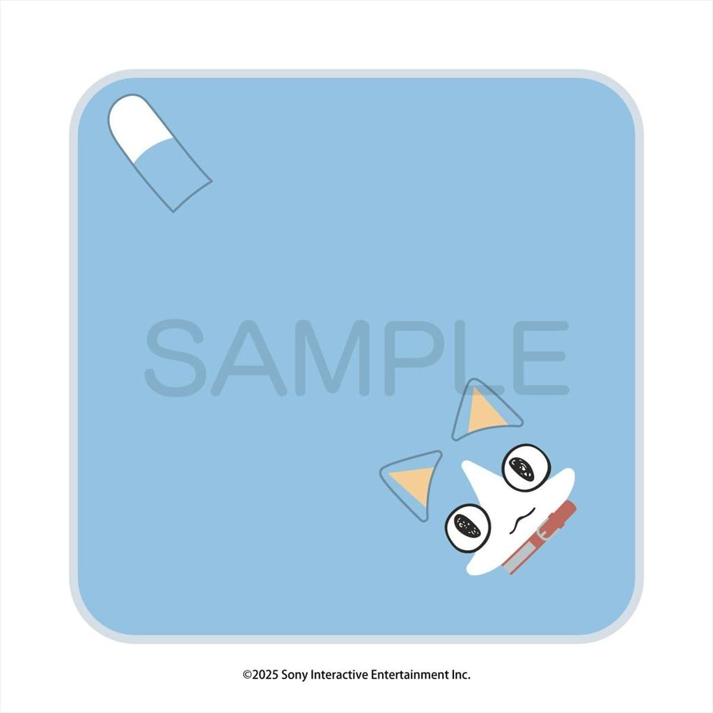 Algernon Products Ice Cup Style W260 X Cotton "Dokodemo Issho" Towel, Sora, Approx. 260mm,