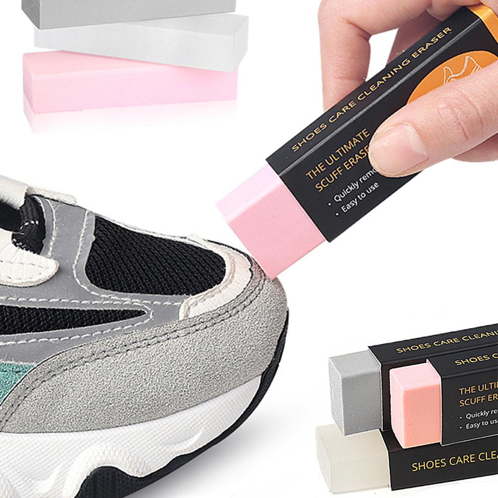 10-3pcs Eraser Shoe Brush Rubber Block Shoes Cleaning Erase Decontamination Shoe Brush Suede Sheepskin Leather Cleaning Brush