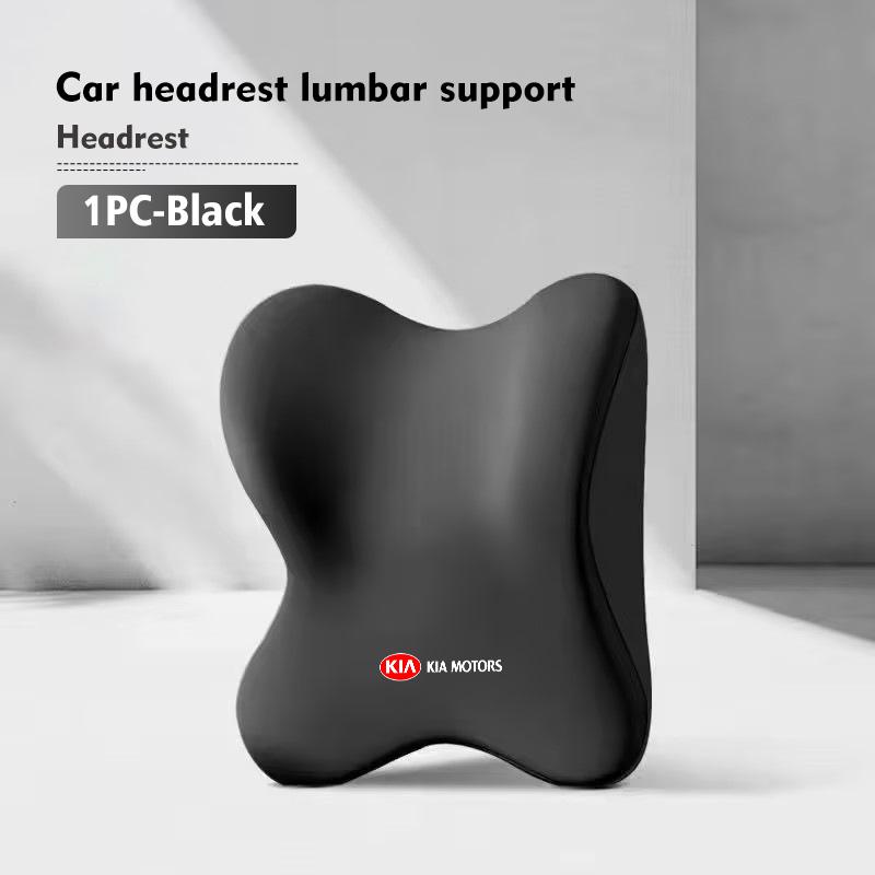 BBEI1 For KIA Car Seat Headrest Neck Pillow Memory Foam Cushion Protect Cover Accessories Cerato Soul Venga Forte Spectra Sedona Niro