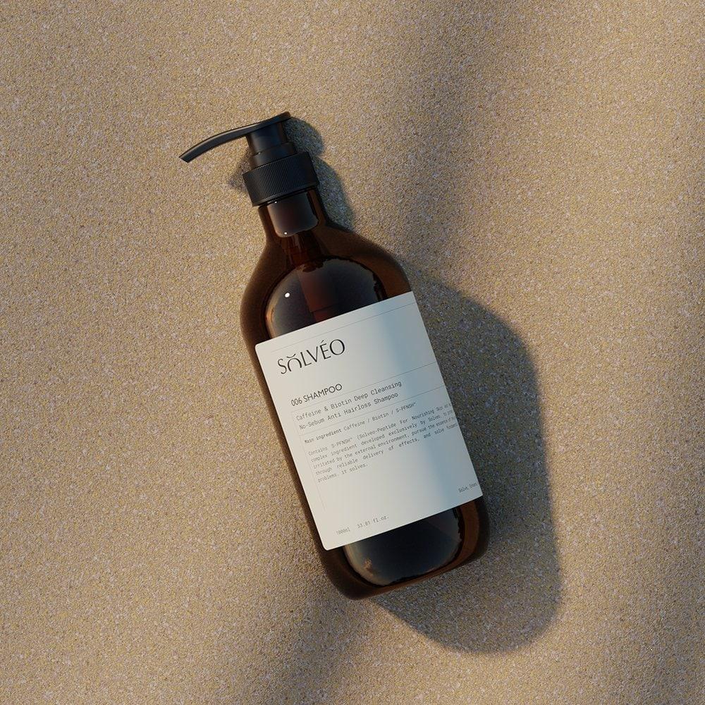 Caffeine & Biotin Deep Cleansing Oily Scalp Strengthening Anti-Hair Loss Shampoo Large Capacity 1000ml