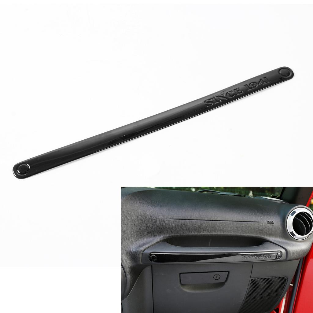 10pcs Interior Decoration Cover Trim For Jeep Wrangler JK 2Door 2011-2017 Black