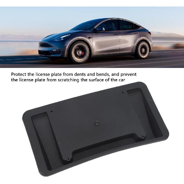 Front License Plate Holder for Teslas Plate Mount Bracket 1493090 00 A, Sturdy Plastic Abrasion Resistants Replacement, Car Effortless Install