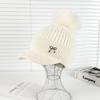 Rabbit Fur Knitted Hat Women'S Winter Velvet Thickened Thermal Ear Protection Hat Big Head Circumference Shows Small Face Cycling Baseball Cap