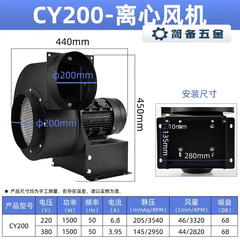 Малый промышленный высокотемпературный центробежный вентилятор, штекер CN (адаптер в комплекте)
