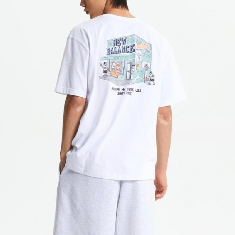 New Balance Uni Nb Boy Basketball Shop Short Sleeve Tee B1 Nbnef21563 10 60 84