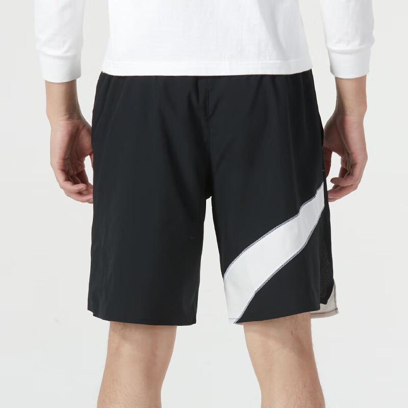 Nike Contrast Logo Print Elastic Waist Breathable Sports Shorts Men Bottoms Black FB8555-010