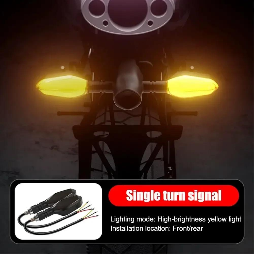 

New Tech Motorcycle Projection Turn Signal Lamp Color Lights Sequential Universal Running Projection Light Flash Indicator I9g3
