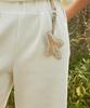 Antomas Spaceship Tee Holder Set Jersey Bermuda Pants Women - White