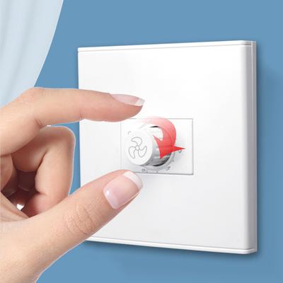 86 Type Ceiling Universal Fan Adjustment Stepless Speed Controller 15W-200W Fan Switch Wall Panel 220V White Controller Governor