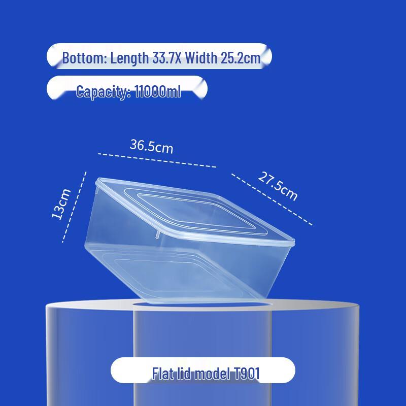 Shangbang 11L Flachdeckel Luftdichter Lebensmittelaufbewahrungsbehälter