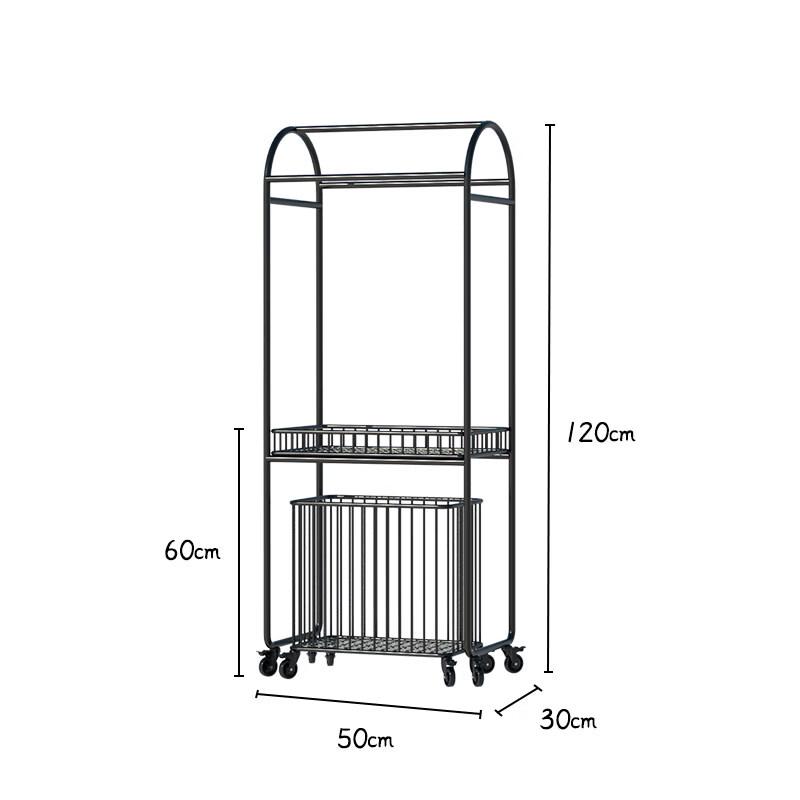 TLXT Mobile Bathtub Storage Rack with Wheels and Basket