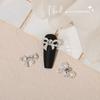 Yousheng 20Pcs Nail Ornaments Creative Shape Rust-proof Alloy Love Heart Nail Ornaments Bow-knot Manicure Jewelry Beauty Supplies