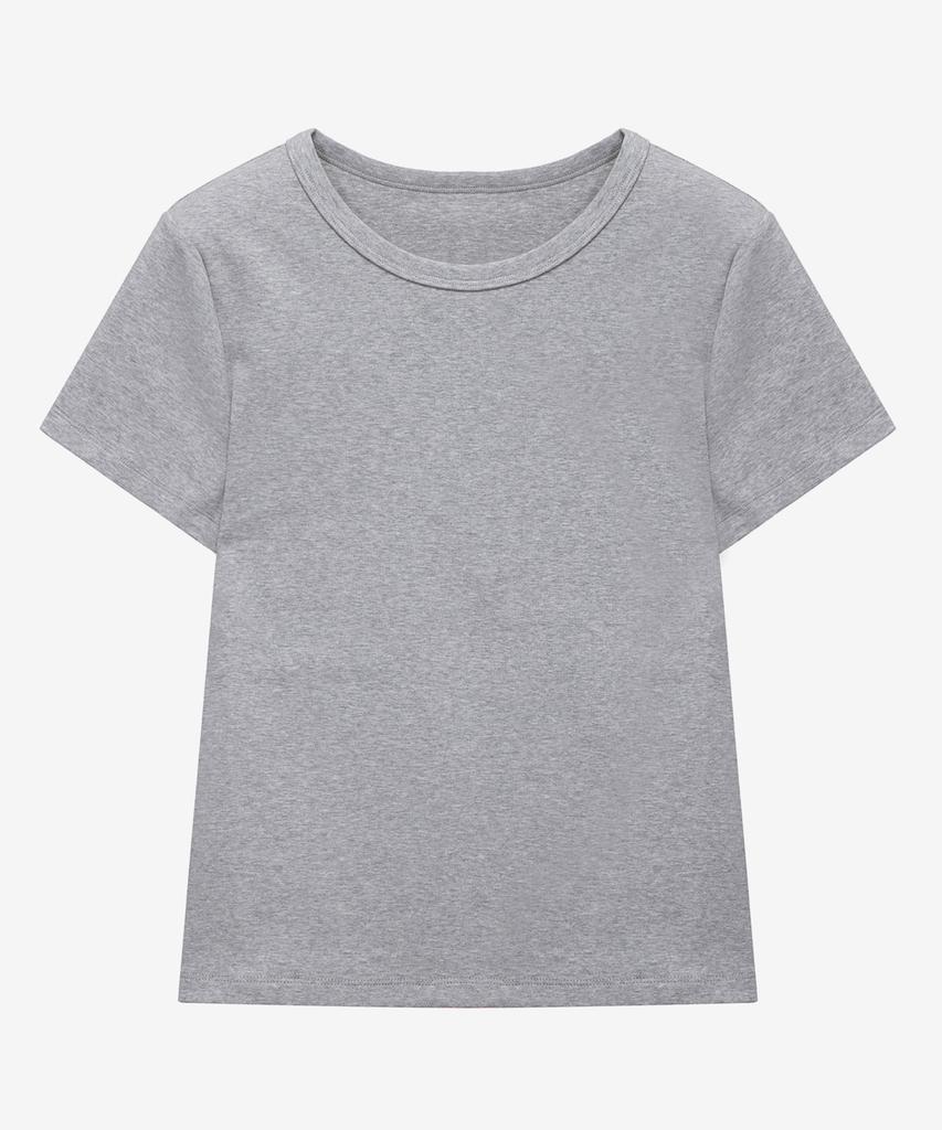 MIND BRIDGE WOMEN [On][W] Round Neck Slim Fit Daily Short Sleeve T-Shirt - 3 Colors