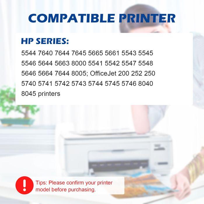 Cartouche d'encre - YUMI MAZAO - HP 62XL - 2 Noir + 2 Couleur - Compatible HP Envy - Reconditionnée