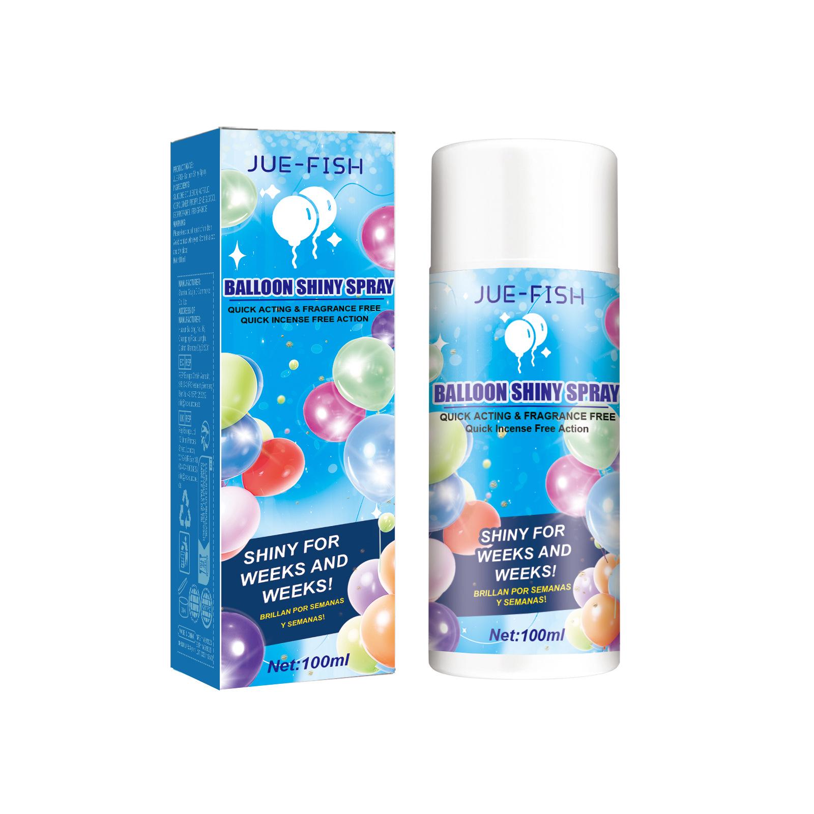 Jue-Fish Glossy Aerosol Spray for Long-lasting, Non-oxidizing Balloon Texture