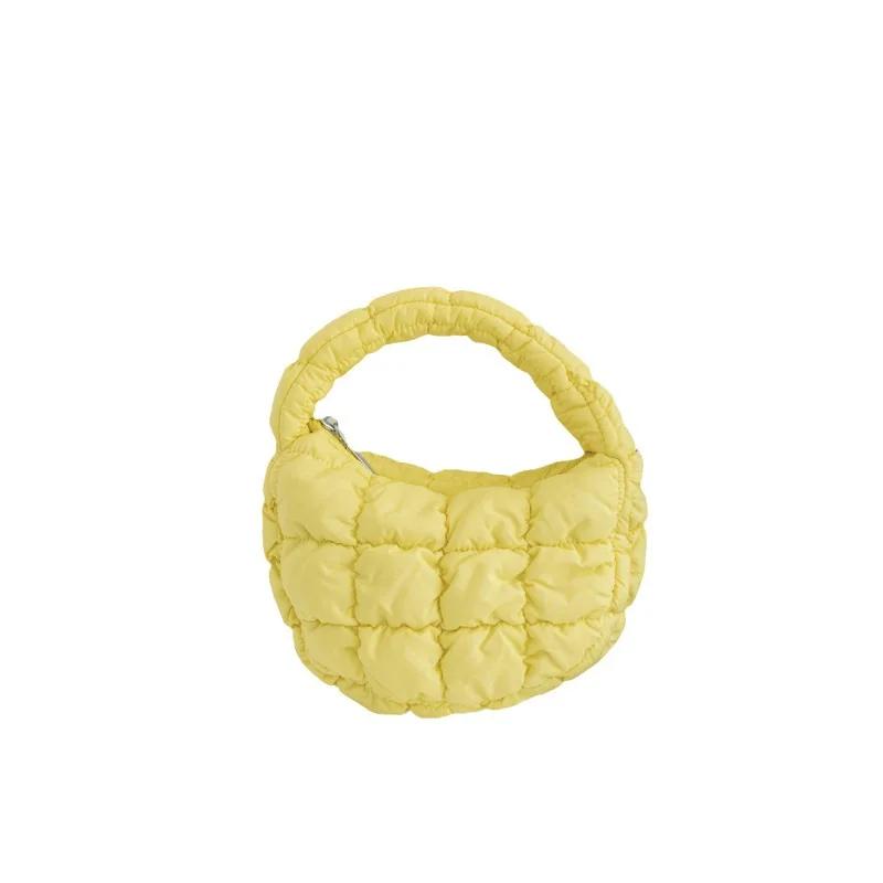 Fashi Quilted Shoulder Bags for Women Handbag Mini Cloud Pleated Bags Puffer Dumpling Bag Luxury Tote