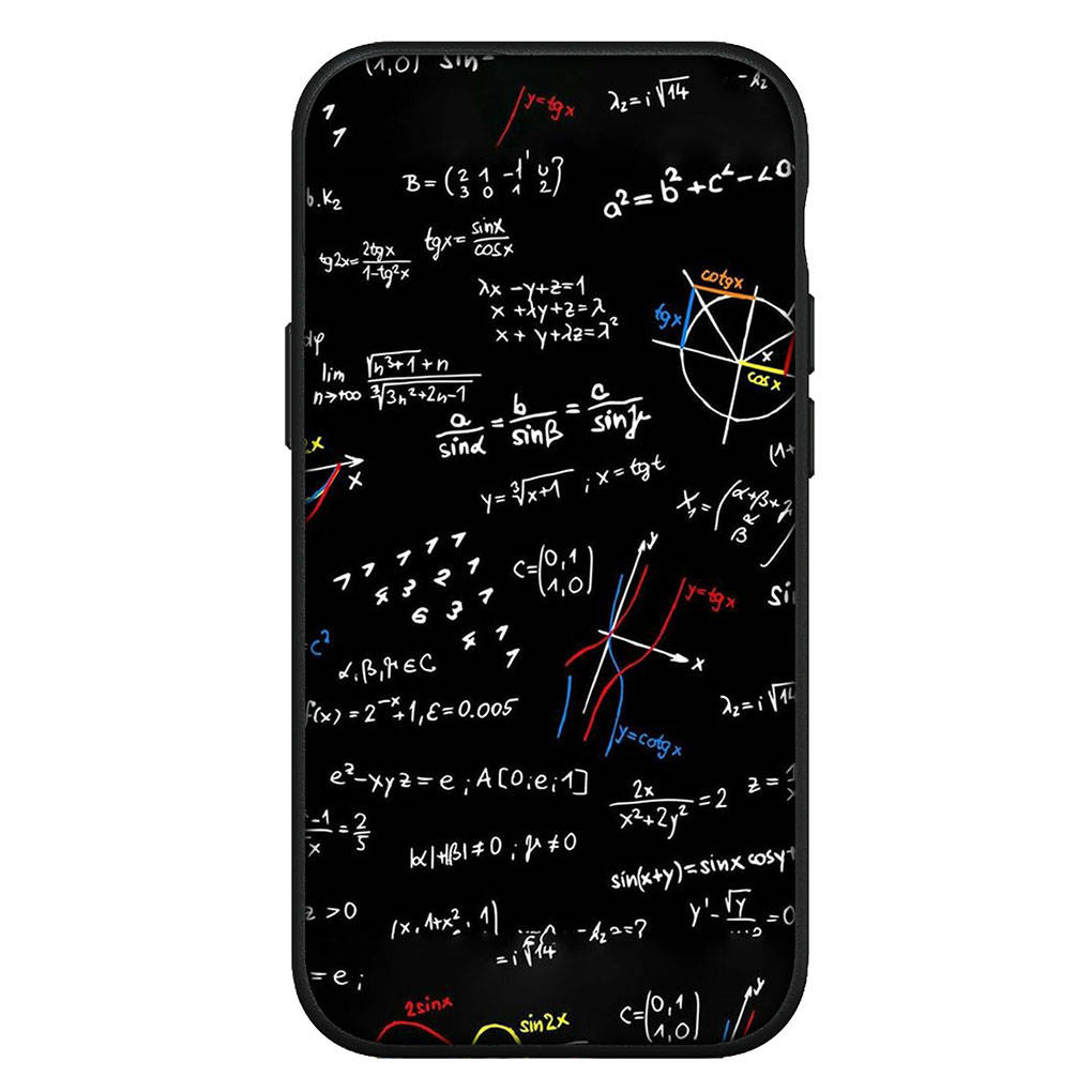 For iPhone 16 15 Xiaomi Redmi Note 14 13 12 11 Pro Max X 8 16e Samsung Galaxy S25 S24 S23 Moto OPPO Huawei Chemical Maths Equation Formula Phone Case