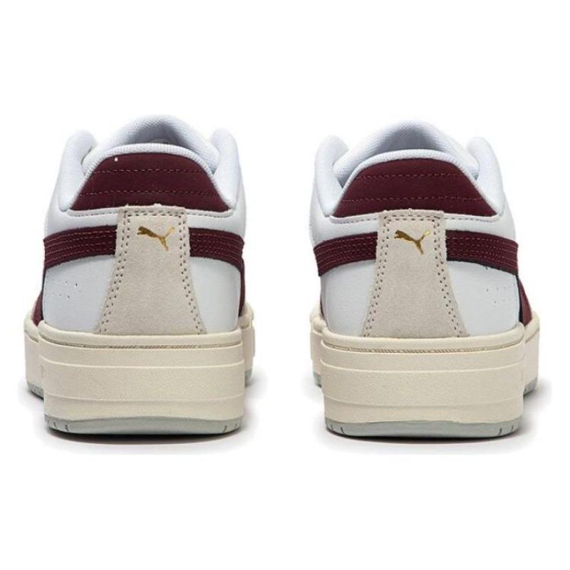 PUMA Unisex CA Pro Low Top Sneakers White Red 393445-02