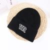 Letter Wool Hat Korean Version Versatile Knit Hat for Women Fashion Autumn and Winter Warm Face Showing Small Ear Protection Cold Hat Trendy