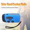 Portable AM FM Radio, Emergency Outdoor Solar Radio, Hand Crank Radio with LED Flashlight, SOS Alarm, 5000mAh