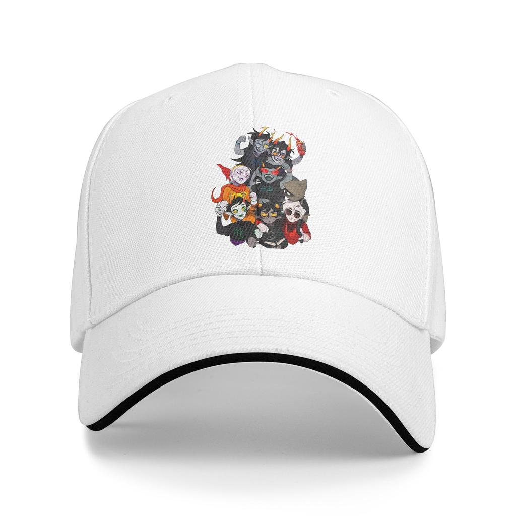 Homestucks Unisexga Baseball Caps Fashion Sandwich Cap Unisex Women Polyester Headwear Fishing