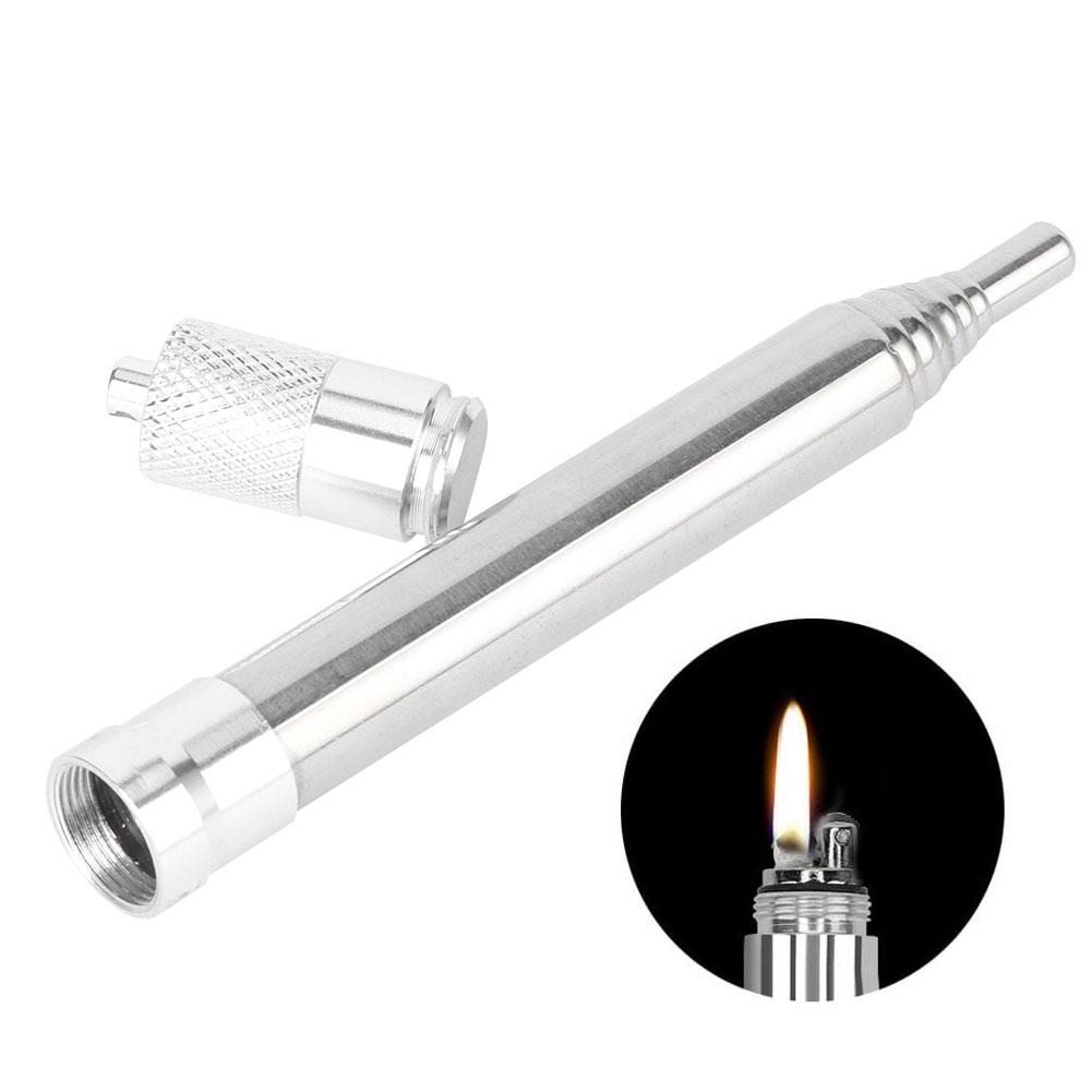 Stainless Steel Blowpipe Lighter Mini Outdoor Make Fire Tool for Camping