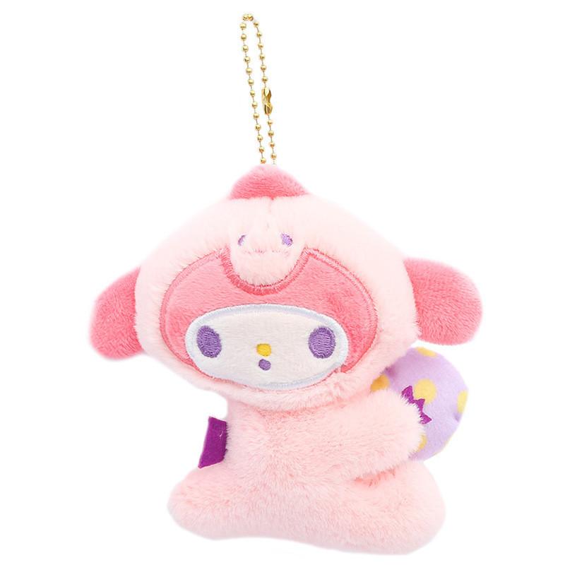 Sanrio Kuromi Плюшевая игрушка Динозавр Мелодичный брелок 12 см Мягкая плюшевая игрушка из ПП-хлопка