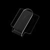 1pc Square Clear Acrylic Makeup Palette - Portable Handheld Travel-Friendly Cosmetic Organizer with Brush Holder, Compact Design