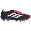 Adidas PREDATOR ELITE Comfortable HG Hard Ground Artificial Turf Soccer Shoes Unisex Black Red KI6300