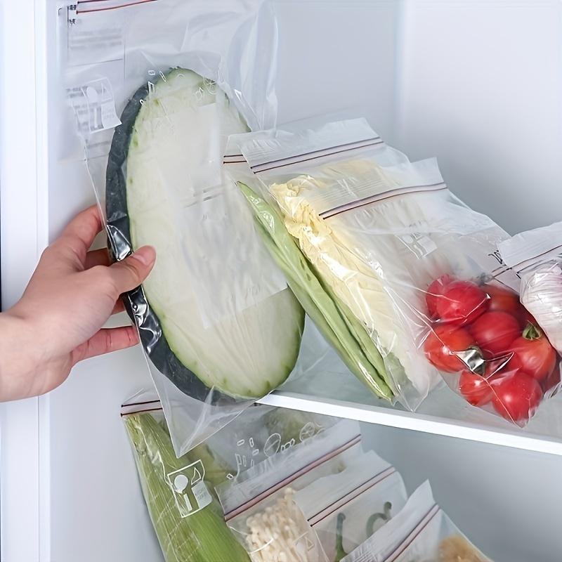 15/20/30pcs Heavy-Duty Leakproof & Self-Sealing Food Storage Bags Vegetables, Meat, Snacks - Freshness Preservation Reusable Food Storage Bags