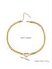1 Piece Niche Luxury Stainless Steel Diamond-Studded Four-Leaf Clover Y-Chain Hollow Heart Collar Necklace For Women