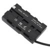 D Tap To NP F550 Dummy Battery Low Heat Generation ABS NP F550 Dummy Battery Adapter Over Current  for Fill Light
