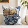 Anime SScott PPilgrim Cushion Cover Eco Linen Pillow Case DoubleSided Print Breathable Durable Zipper Home Decor Gift